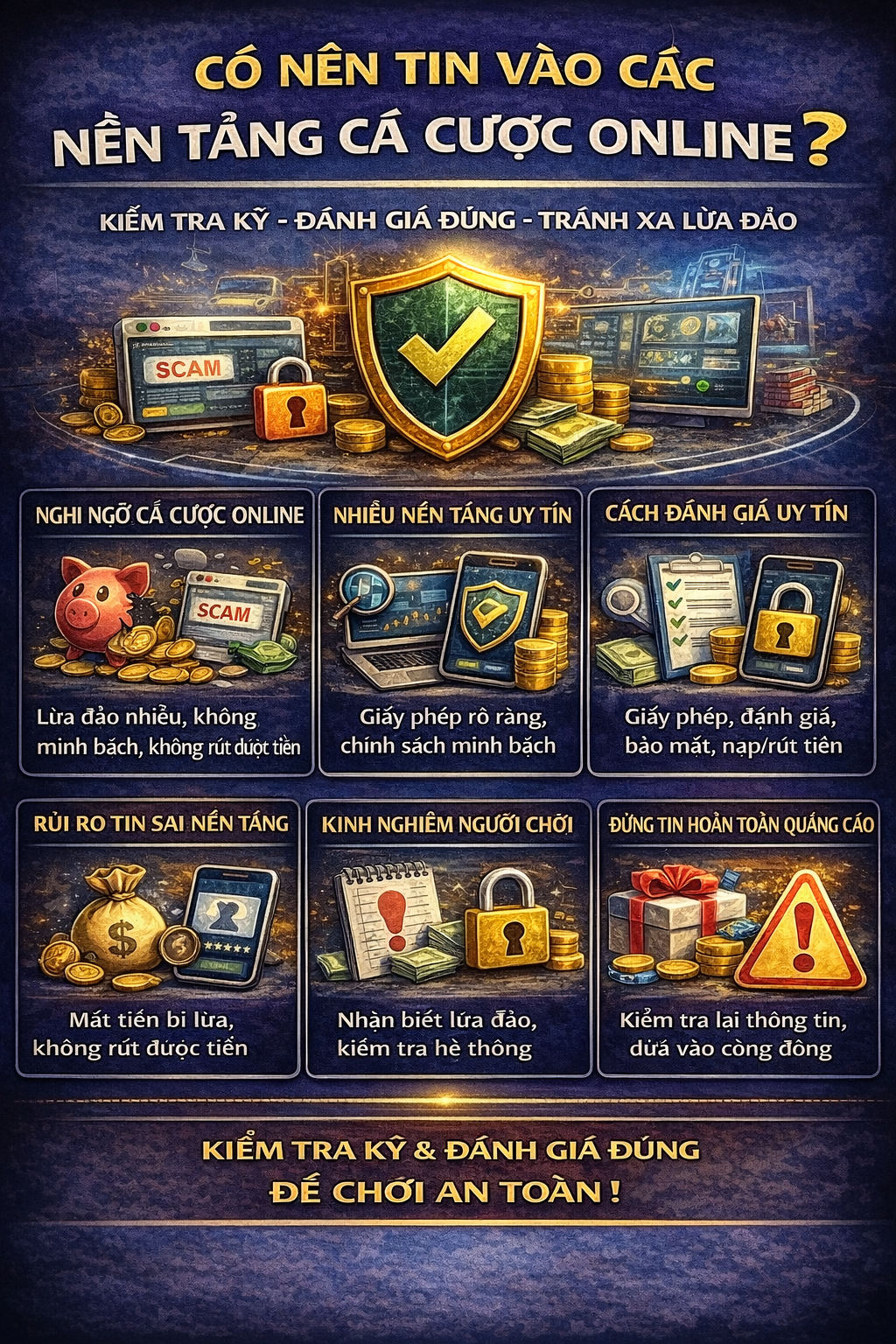 Kiểm tra và đánh giá nền tảng cá cược